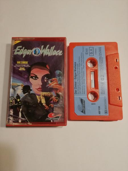 Edgar Wallace Folge 1 Der Zinker Rot mit Blauen Aufkleber 495036-211 Maritim(Innencover beschrieben)